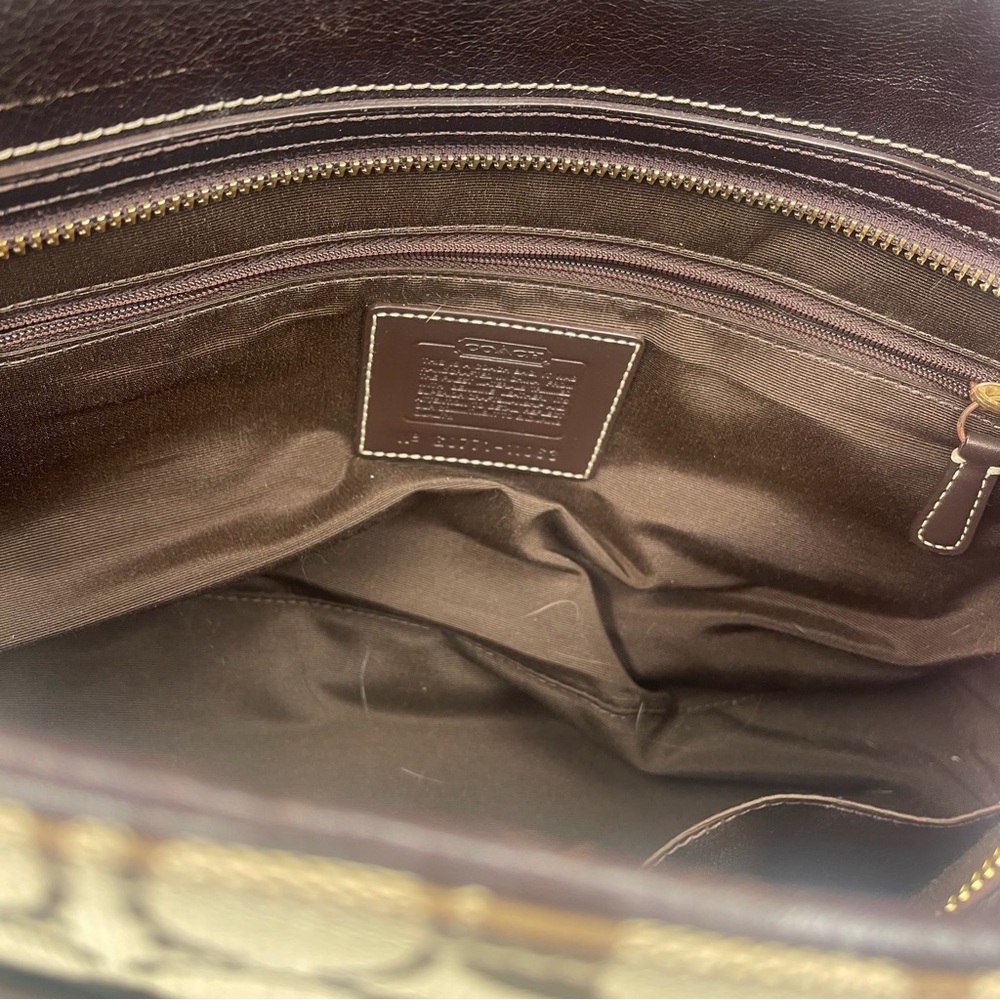 Vintage brown Coach signature Hampton purse handbag - Picture 9 of 9